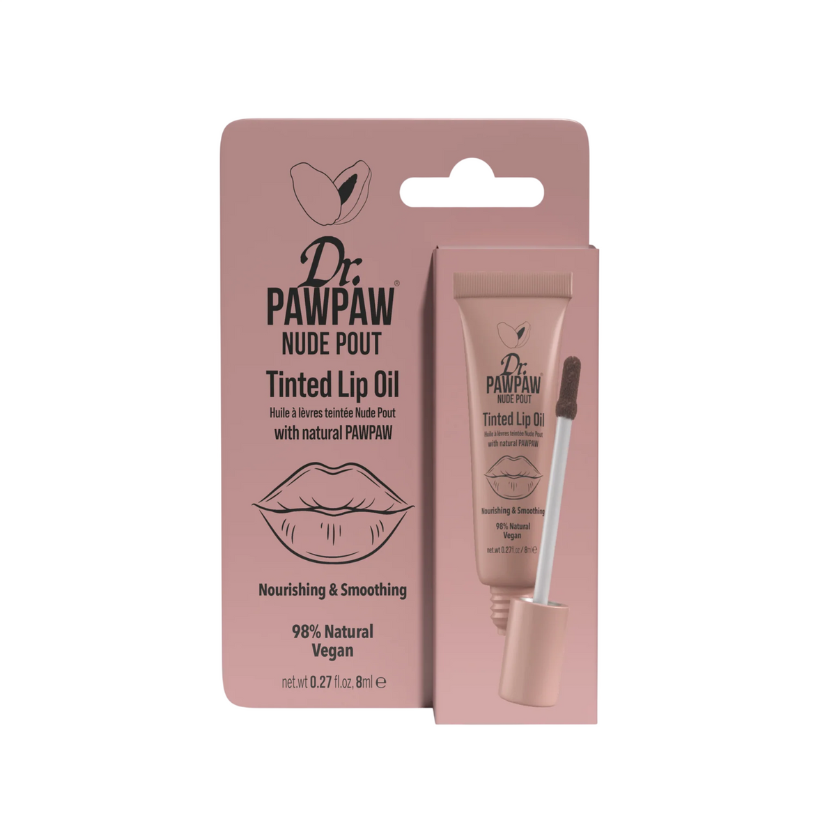 Dr. PawPaw ulei de buze Nude Pout, 8 ml