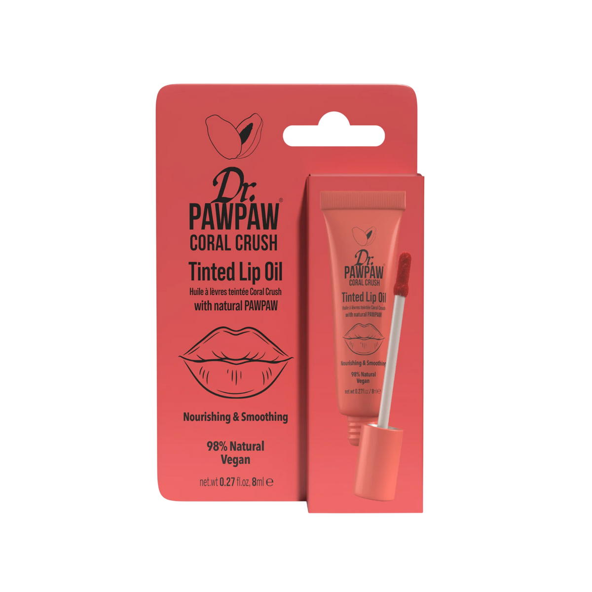 Dr. PawPaw ulei de buze Coral Crush, 8 ml