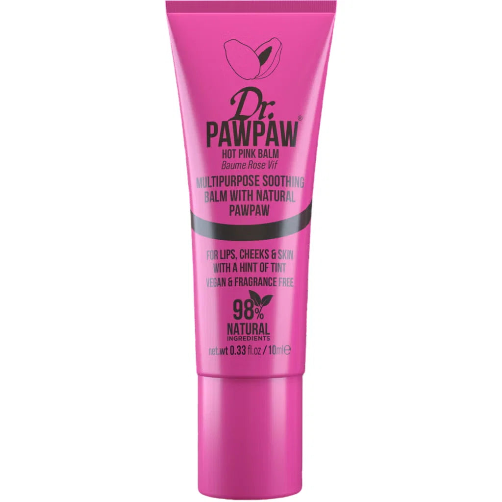 Dr. PawPaw balsam 2 in 1 buze si obraji Hot Pink, 10 ml
