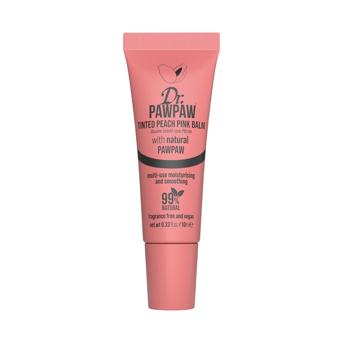 Dr. PawPaw balsam 2 in 1 buze si obraji Pink Peach, 10 ml