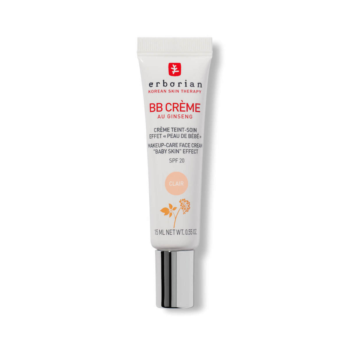 Erborian BB Creme cu ginseng Clair SPF 20, 15 ml