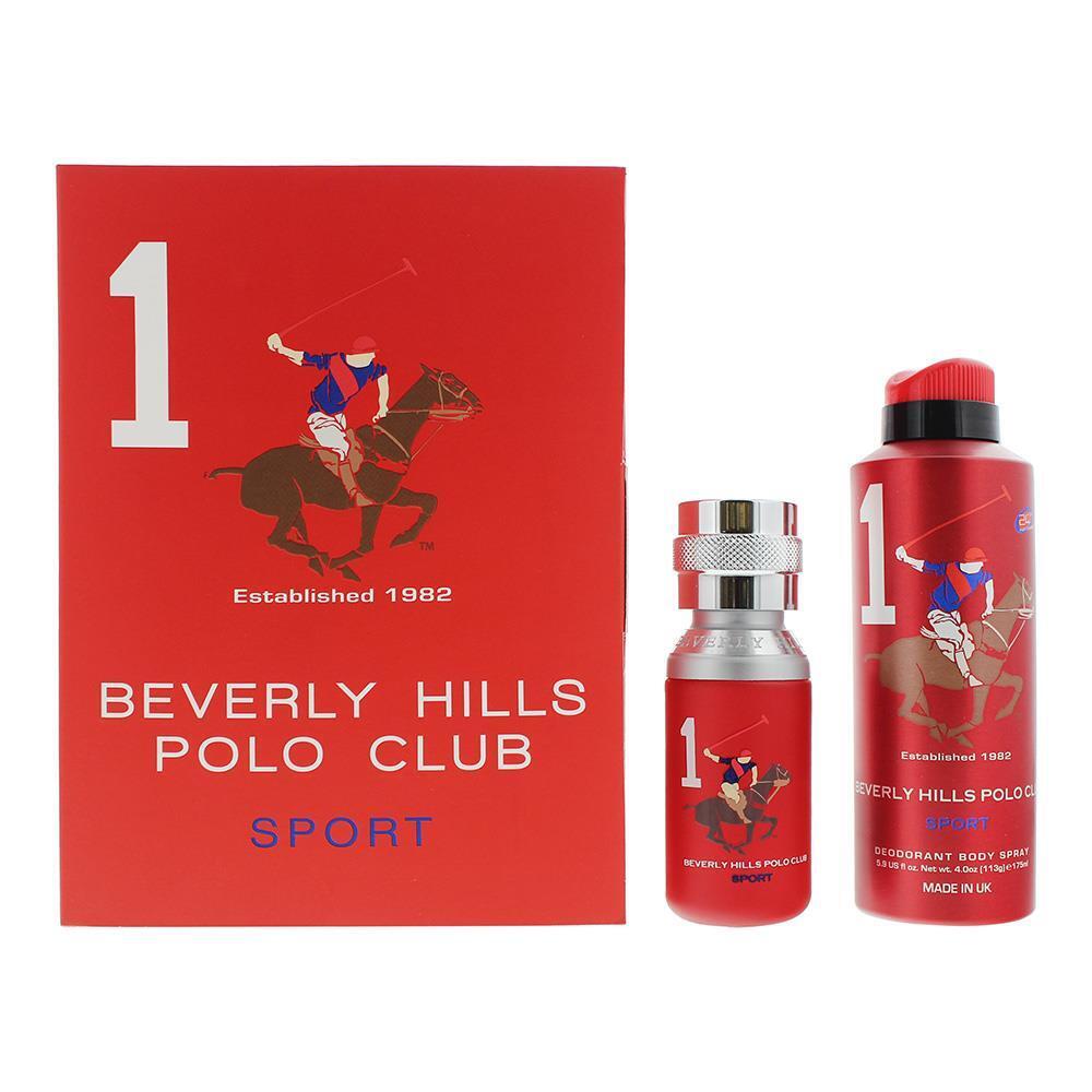 Set Beverly Hills Polo Club Sport 1 barbati: apa de toaleta si deodorant