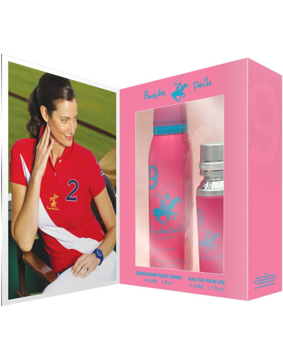 Set Beverly Hills Polo Club Sport 9 femei: apa de parfum si deodorant
