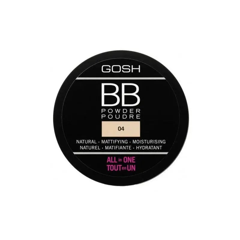 Gosh All in One pudra BB matifianta 04 Beige, 6.5 g Gosh