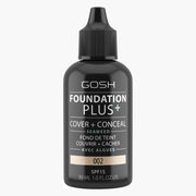 Gosh Foundation Plus+ fond de ten lichid 002 SPF 15, 30 ml Gosh