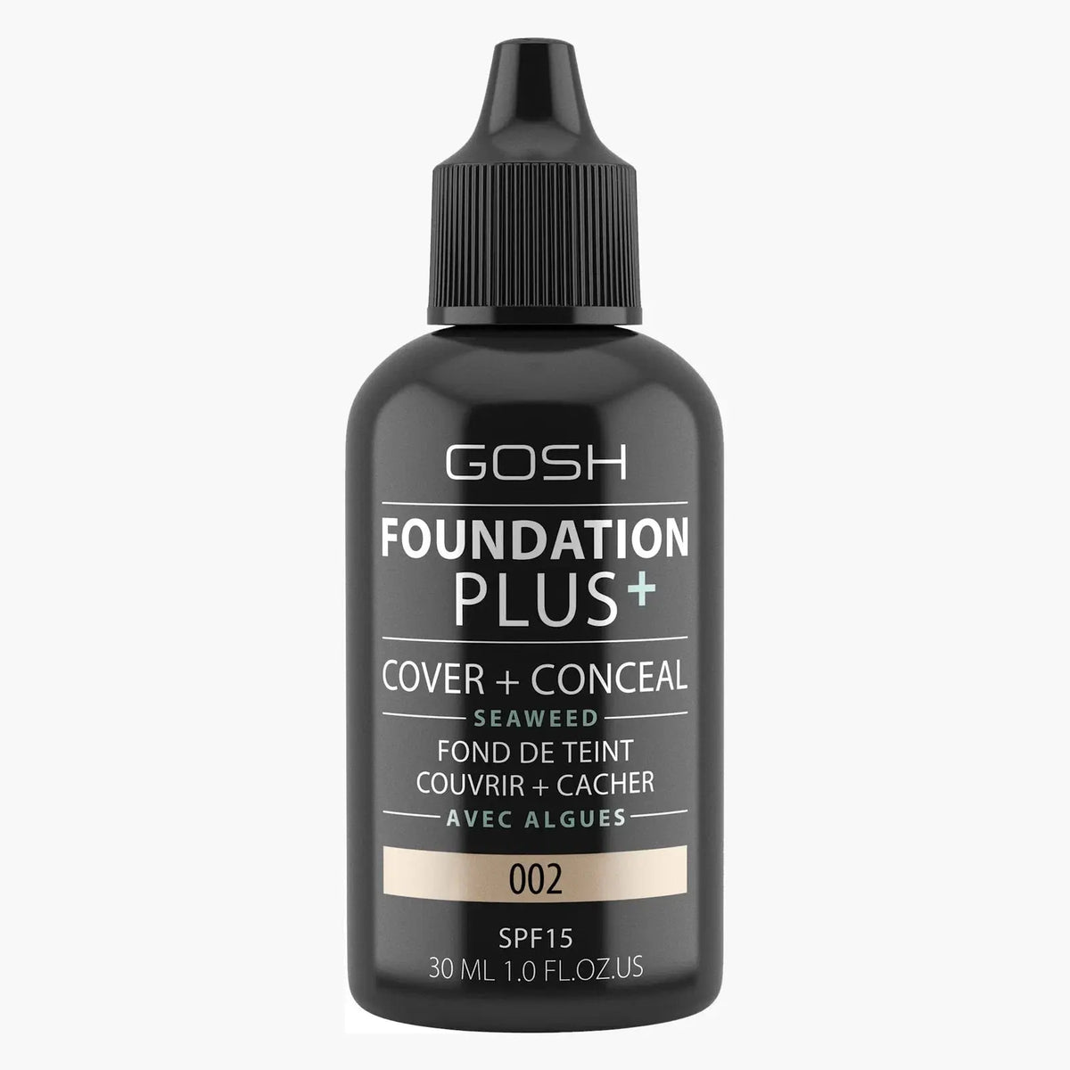 Gosh Foundation Plus+ fond de ten lichid 002 SPF 15, 30 ml Gosh