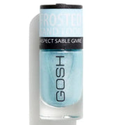 Gosh, Glittery, Matt Finish, Nail Polish, 06, Frosted Soft Blue, 8 ml Gosh