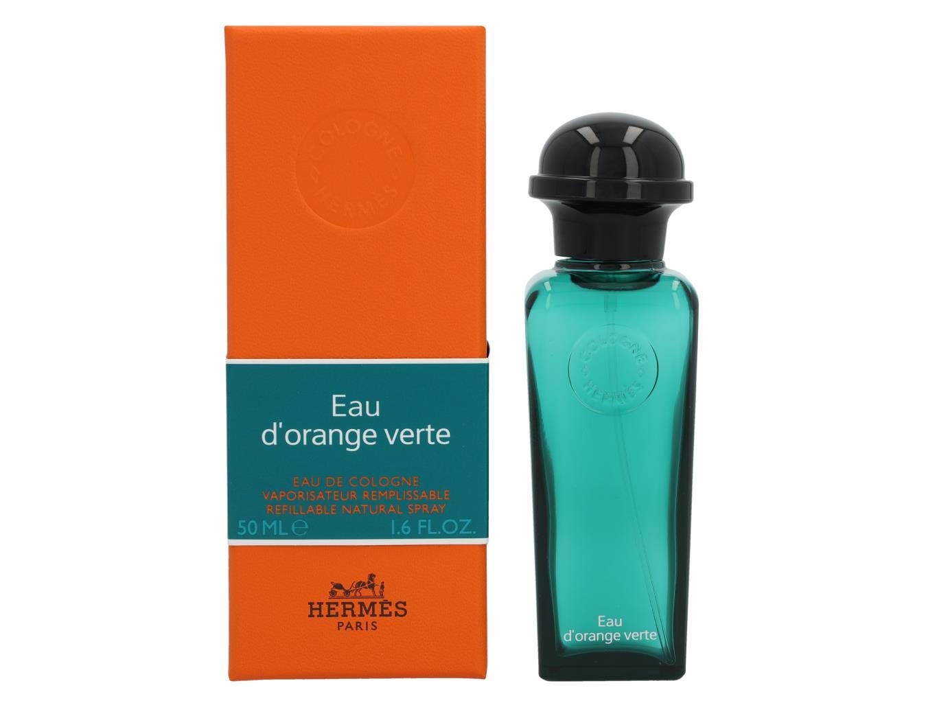 Hermes, Eau d'Orange Verte, Apă de Colonie, Unisex, Reincărcabilă, Individual, 50 ml