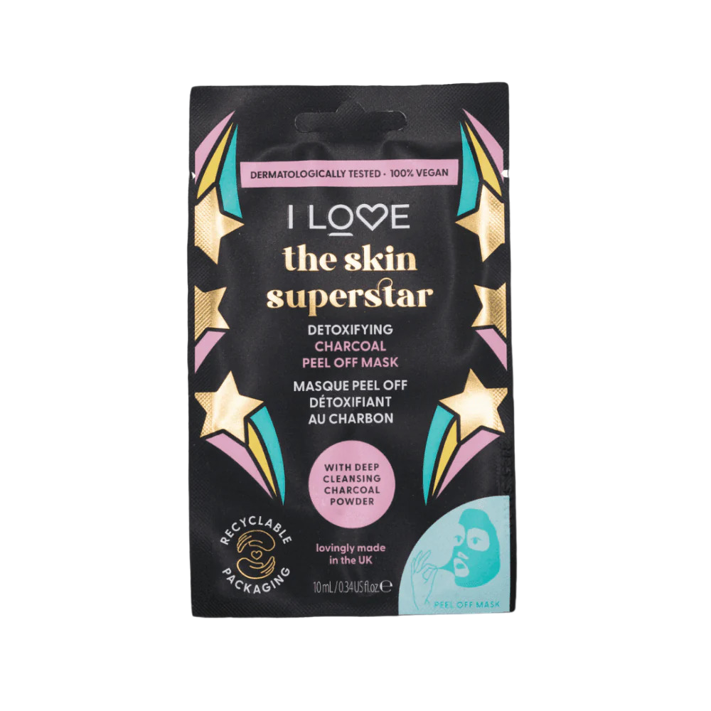 I Love Skin Superstar masca servetel detoxifianta, 10 ml