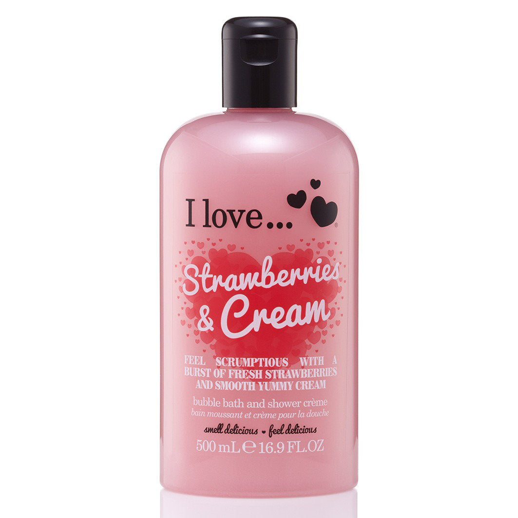 I Love Strawberries & Cream crema de dus, 500 ml
