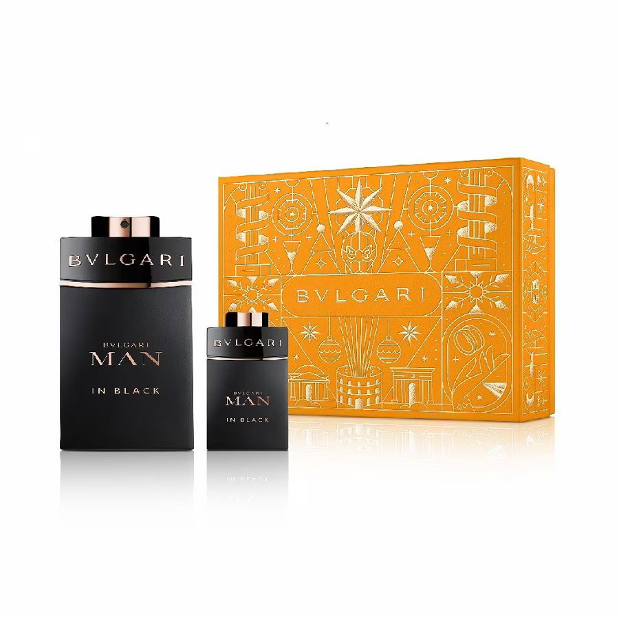 Juice Fragrance Xmas 2024 Set Bvlgari: Man In Black, Eau De Parfum, For Men, 100 ml + Man In Black, Eau De Parfum, For Men, 15 ml *Miniature