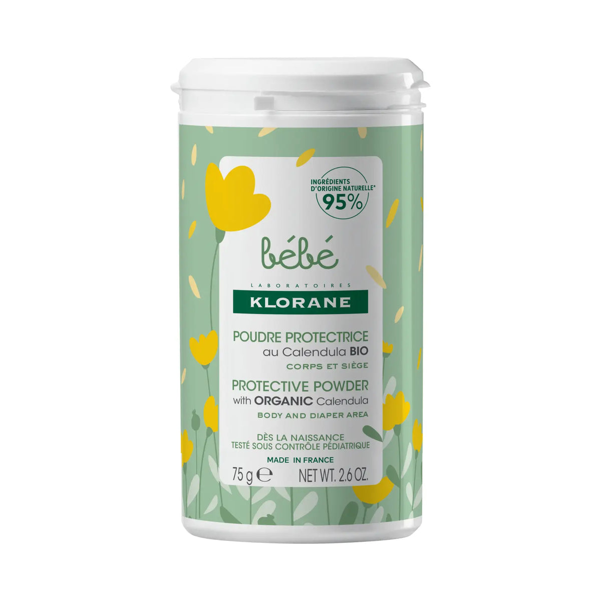 Klorane Baby Pudra de corp protectoare, 75 g Klorane
