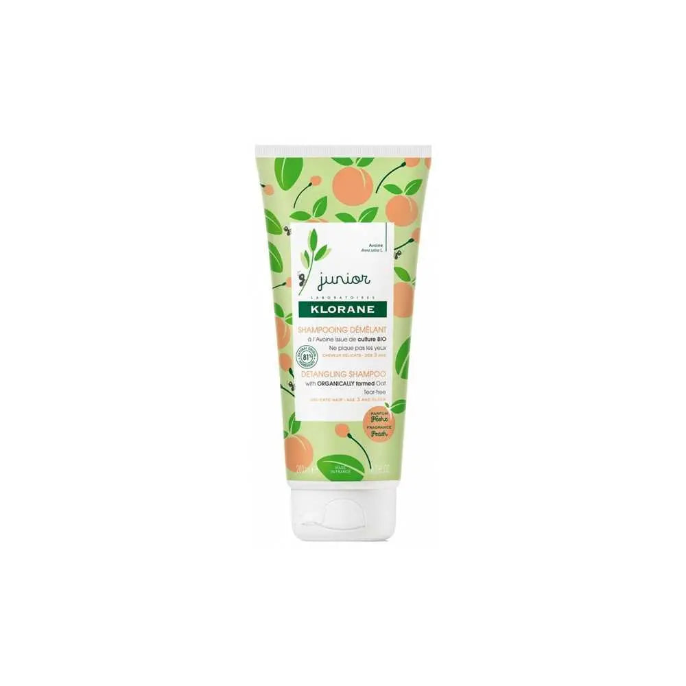 Klorane Junior Sampon pentru descurcare cu piersica, 200 ml Klorane