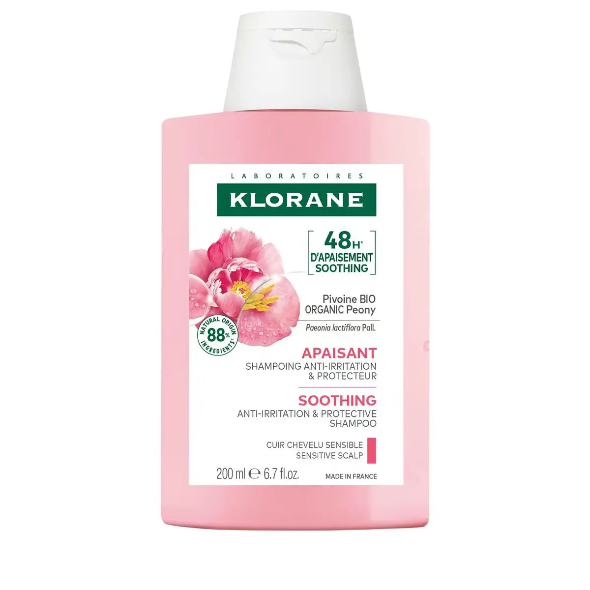 Klorane Peony Sampon calmant, 200 ml Klorane