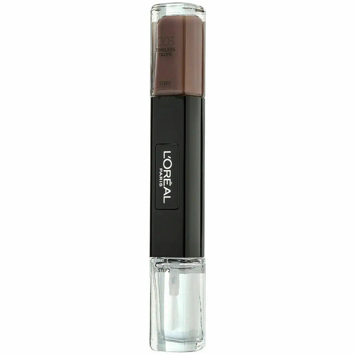 L'Oreal Paris Infallible oja 2 in 1 cu efect de gel 003 Timeless Taupe, 2 x 5 ml L'Oreal Paris