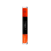 L'Oreal Paris Infallible oja 2 in 1 cu efect de gel 013 Orange Extreme, 2 x 5 ml L'Oreal Paris