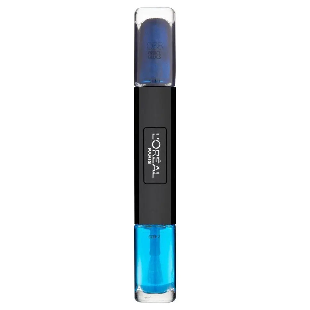 L'Oreal Paris Infallible oja 2 in 1 038 Rebel Blues, 2 x 5 ml L'Oreal Paris