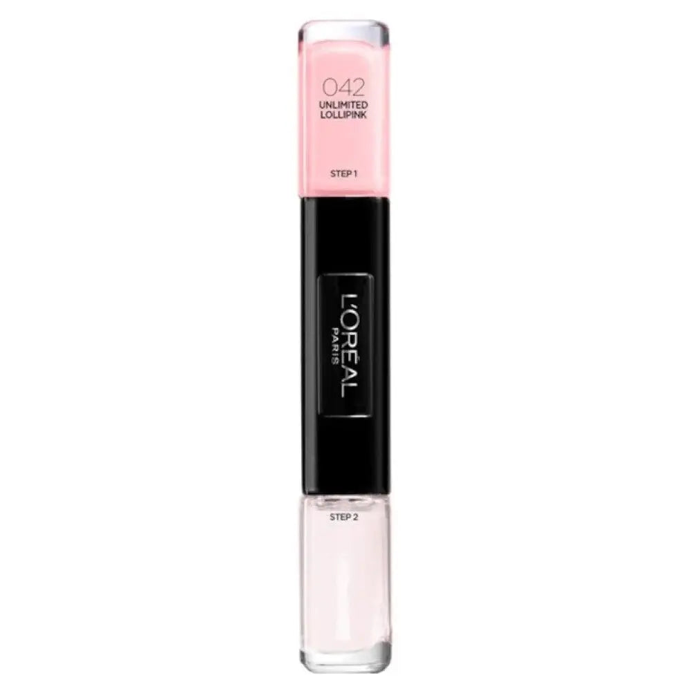 L'Oreal Paris Infallible oja 2 in 1 042 Unlimited Lollpink, 2 x 5 ml L'Oreal Paris