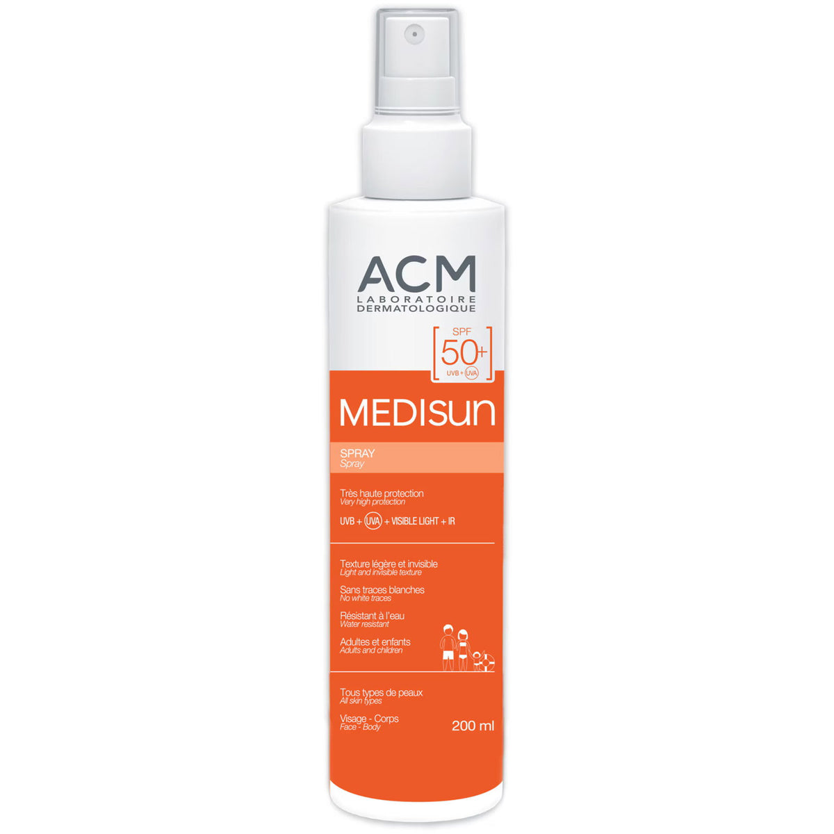 Laboratoire ACM Medisun spray cu protectie solara SPF 50+, 200 ml