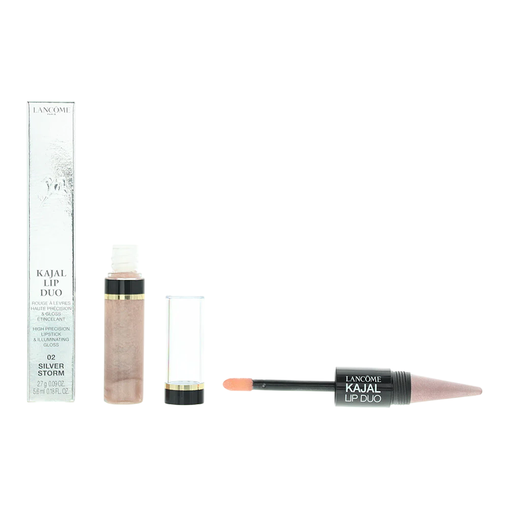 Lancome Kajal Lip Duo creion de buze duo 02 Silver Storm, 2.7 g