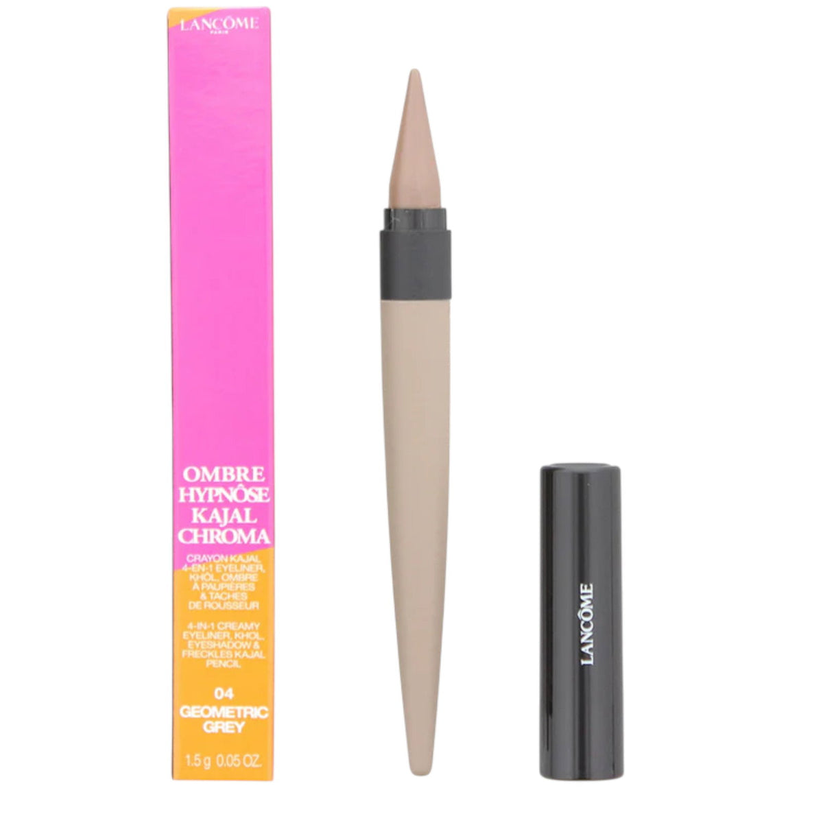 Lancome Ombre Hypnose fard de ochi si creion 2 in 1 04 Geometric Gray, 1.5 g