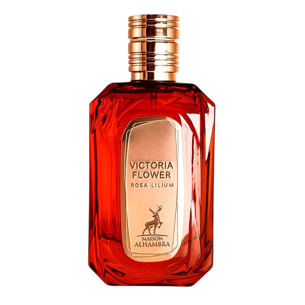 Lattafa Victoria Flower Rosa Lilium apa de parfum femei, 100 ml