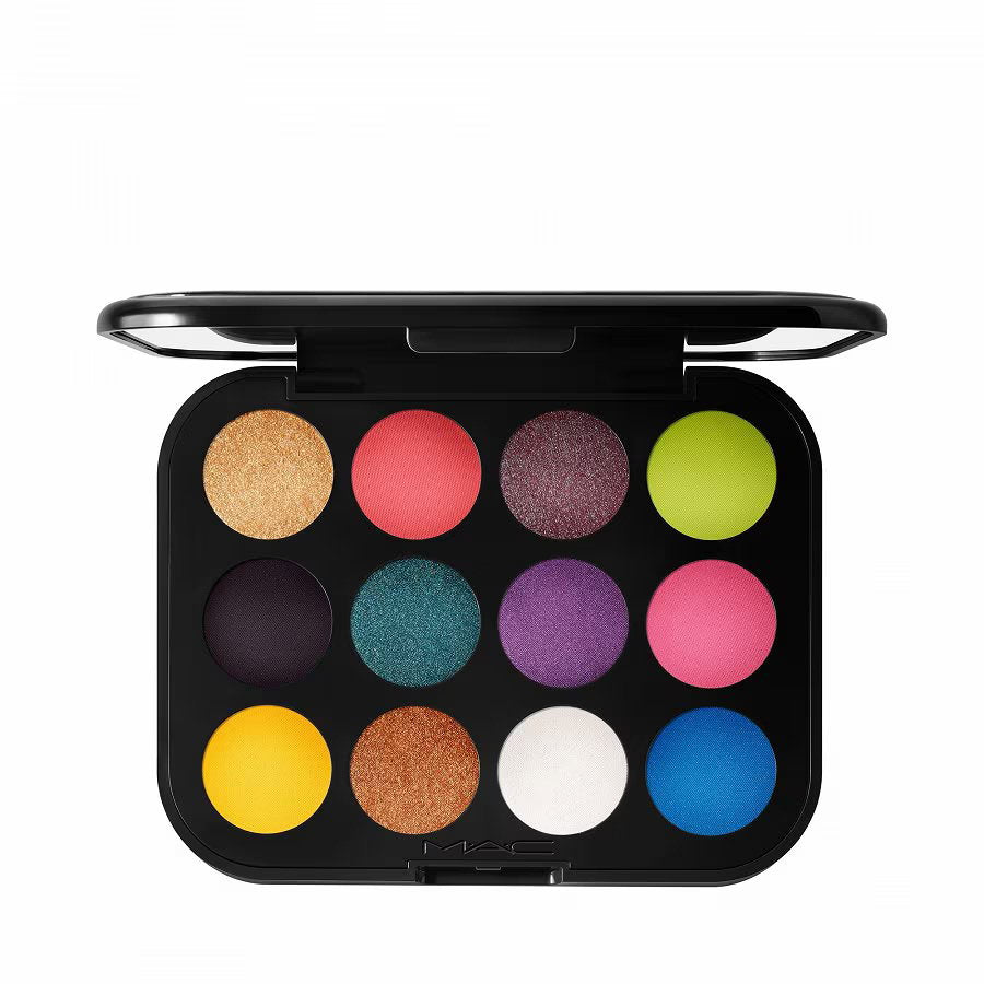 MAC Connect In Colour paleta farduri de pleoape Hi-Fi Colour, 12 nuante, 12,2 g