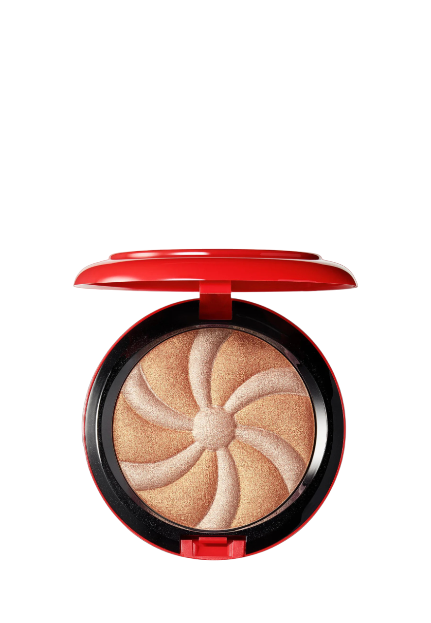 MAC Hyper Real Glow Duo pudra bronzanta si iluminatoare Bright Up, 8 g