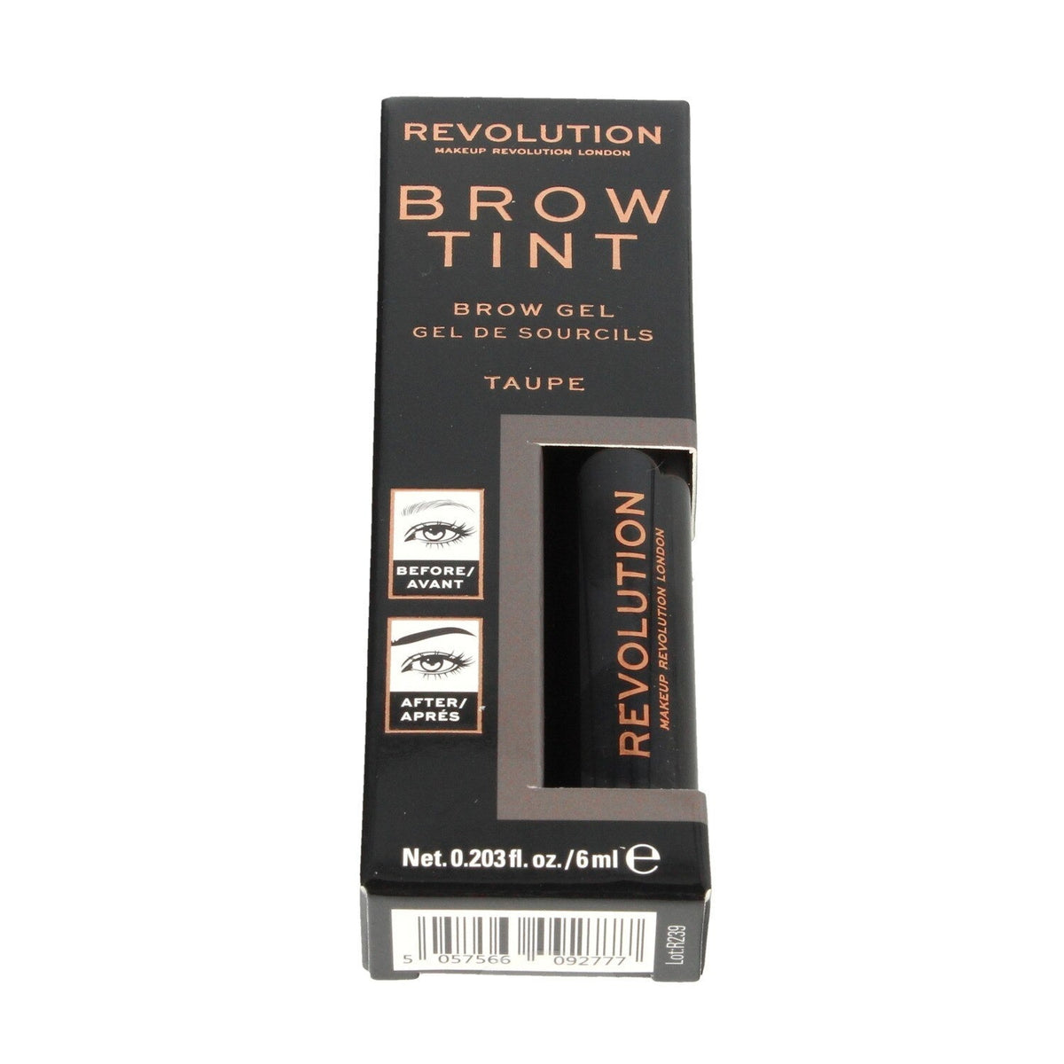 Makeup Revolution Brow Tint gel pentru sprancene Taupe, 6 ml