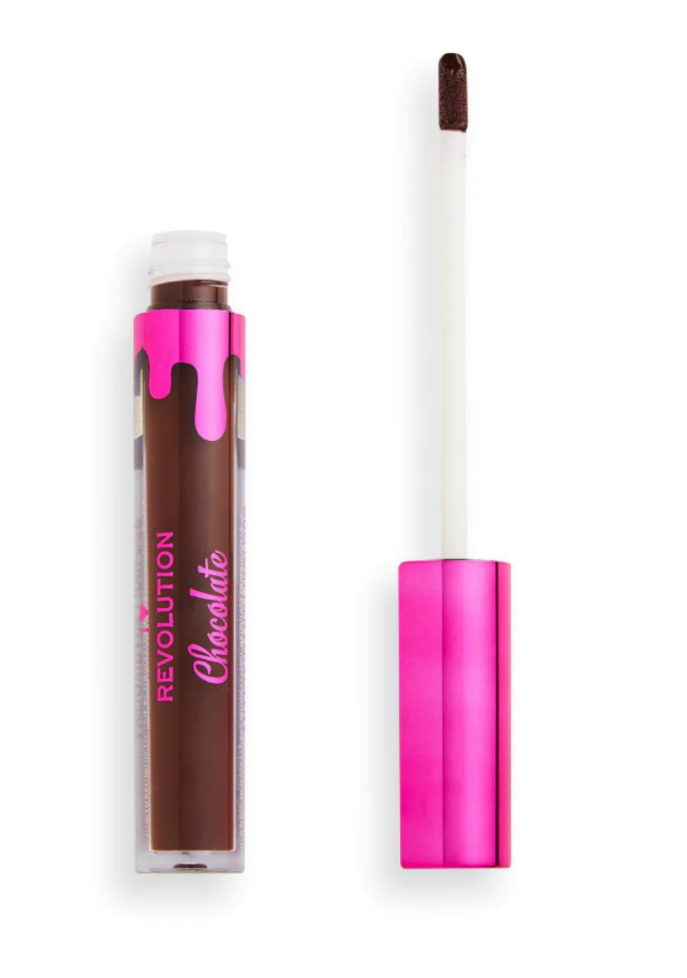 Makeup Revolution I Heart Chocolate luciu de buze Mocha, 3.2 ml