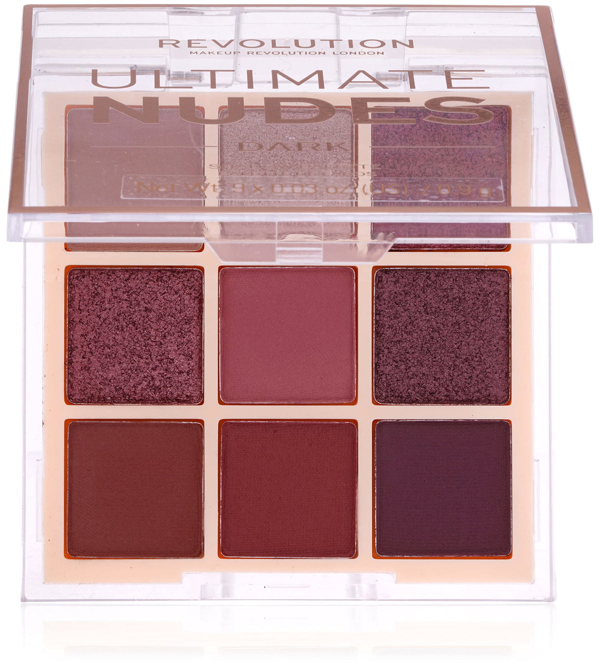 Makeup Revolution Ultimate Nudes paleta farduri Dark, 8.1 g