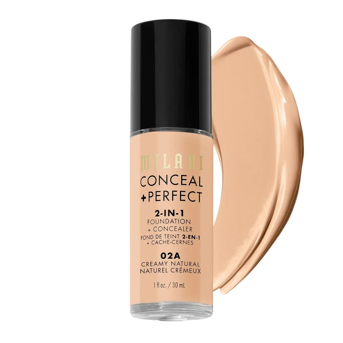 Milani Conceal + Perfect fond de ten si corector 2 in 1 02A Creamy Natural, 30 ml Milani
