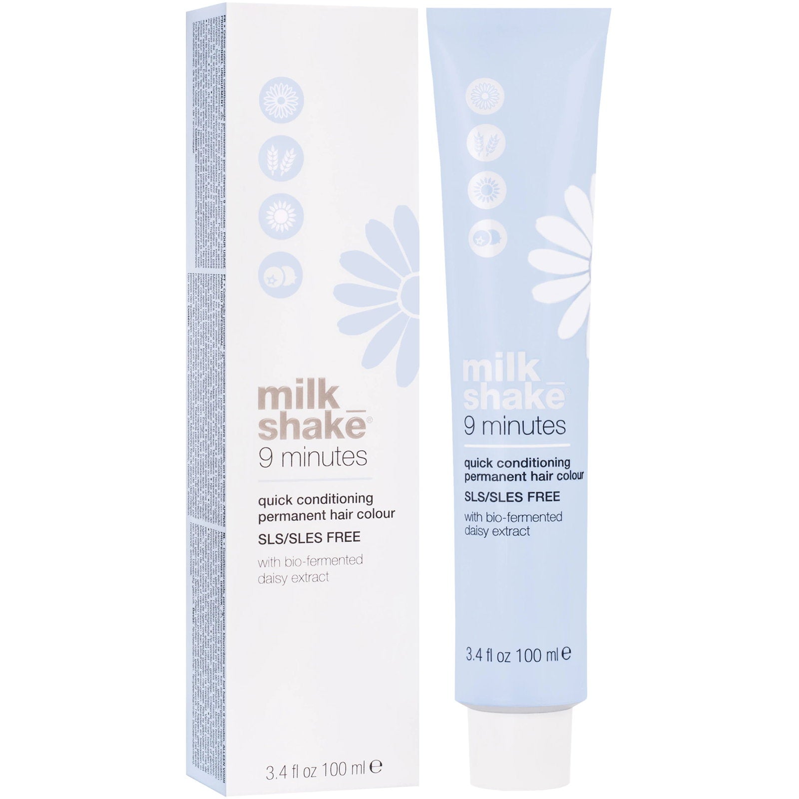 Milk Shake, 9 Minutes, Vopsea permanentă de păr, 5.1 Castano Chiaro Genere, 100 ml