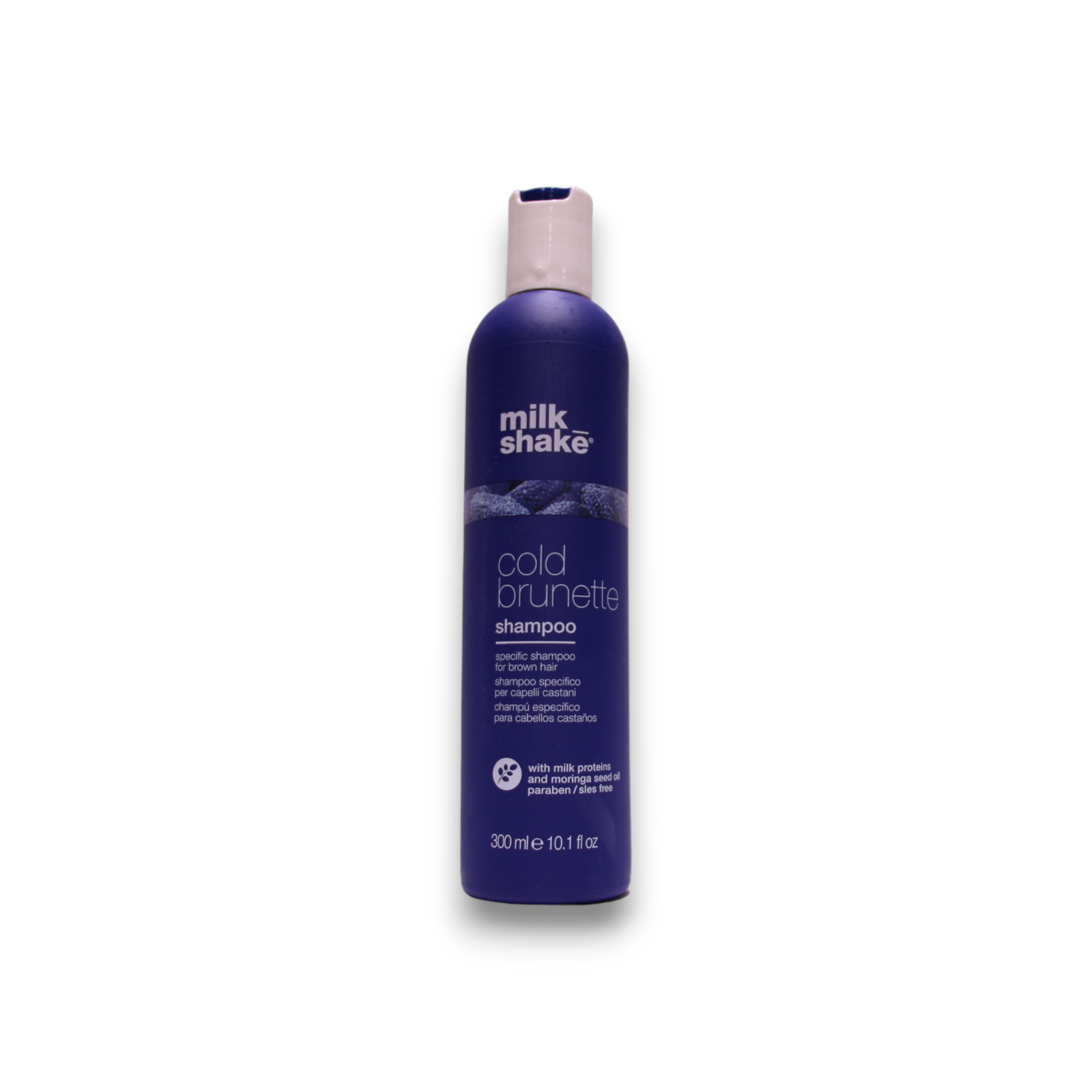 Milk Shake, Cold Brunette, Ulei de moringa, Șampon pentru păr, Eliminați tonurile calde – roșu/portocaliu, 300 ml