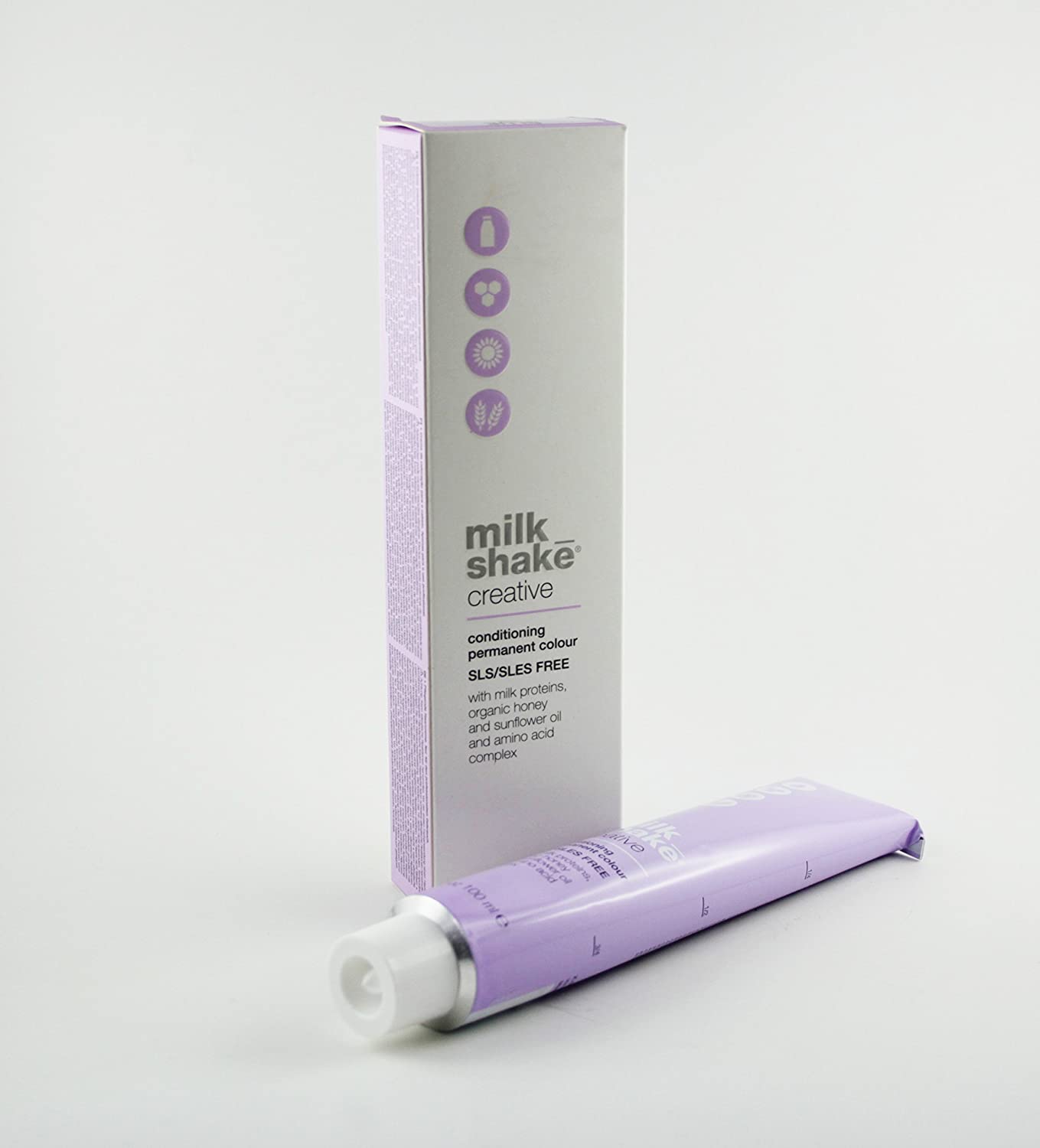 Milk Shake, Creative, Fără SLS/SLES, Vopsea permanentă de păr, .17.AV Light Metallic Grey, 100 ml