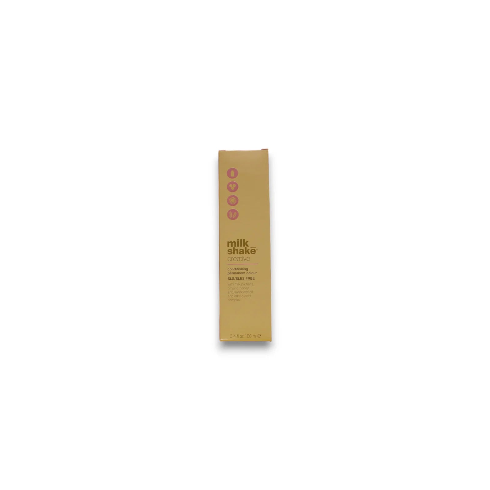 Milk Shake, Creative, Fără SLS/SLES, Vopsea permanentă de păr, 7.17A Medium Ash Blond, 100 ml