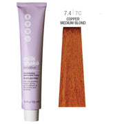 Milk Shake, Creative, Fără SLS/SLES, Vopsea permanentă de păr, 7.47C Copper Medium Blond, 100 ml