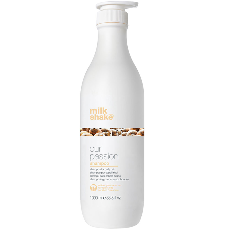 Milk Shake, Curl Passion, Fără parabeni, Șampon pentru păr, Finețe și manevrabilitate, 1000 ml