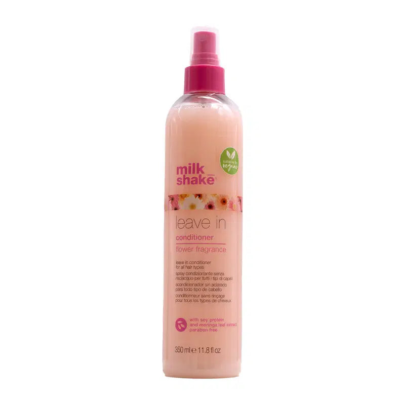 Milk Shake, Flower Fragrance, Proteina de soia, Balsam de păr fără clătire, Pentru condiționare, 350 ml