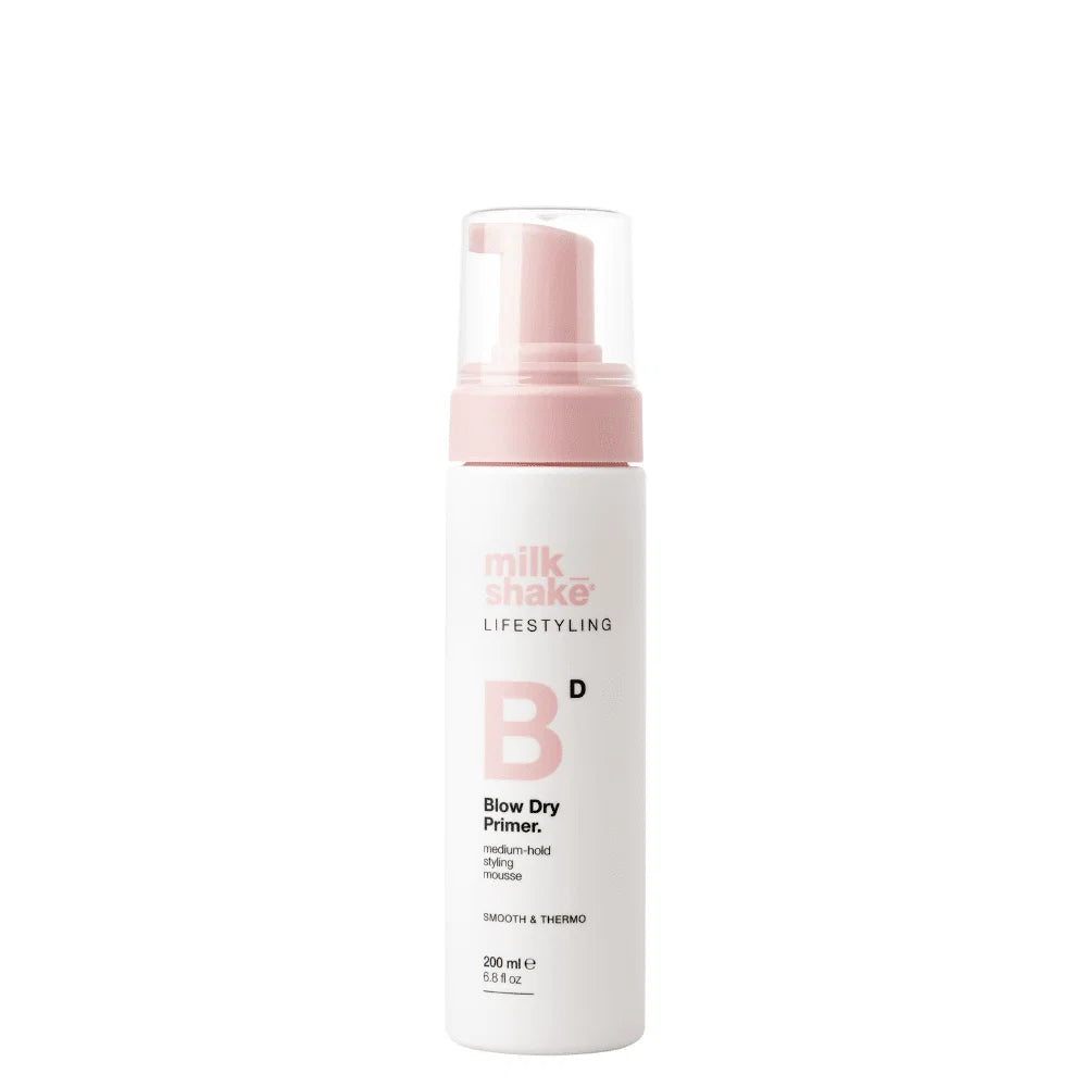 Milk Shake, Lifestyling Blow-Dry Primer, Primer pentru păr, Fixare de stil și protecție termică, 200 ml