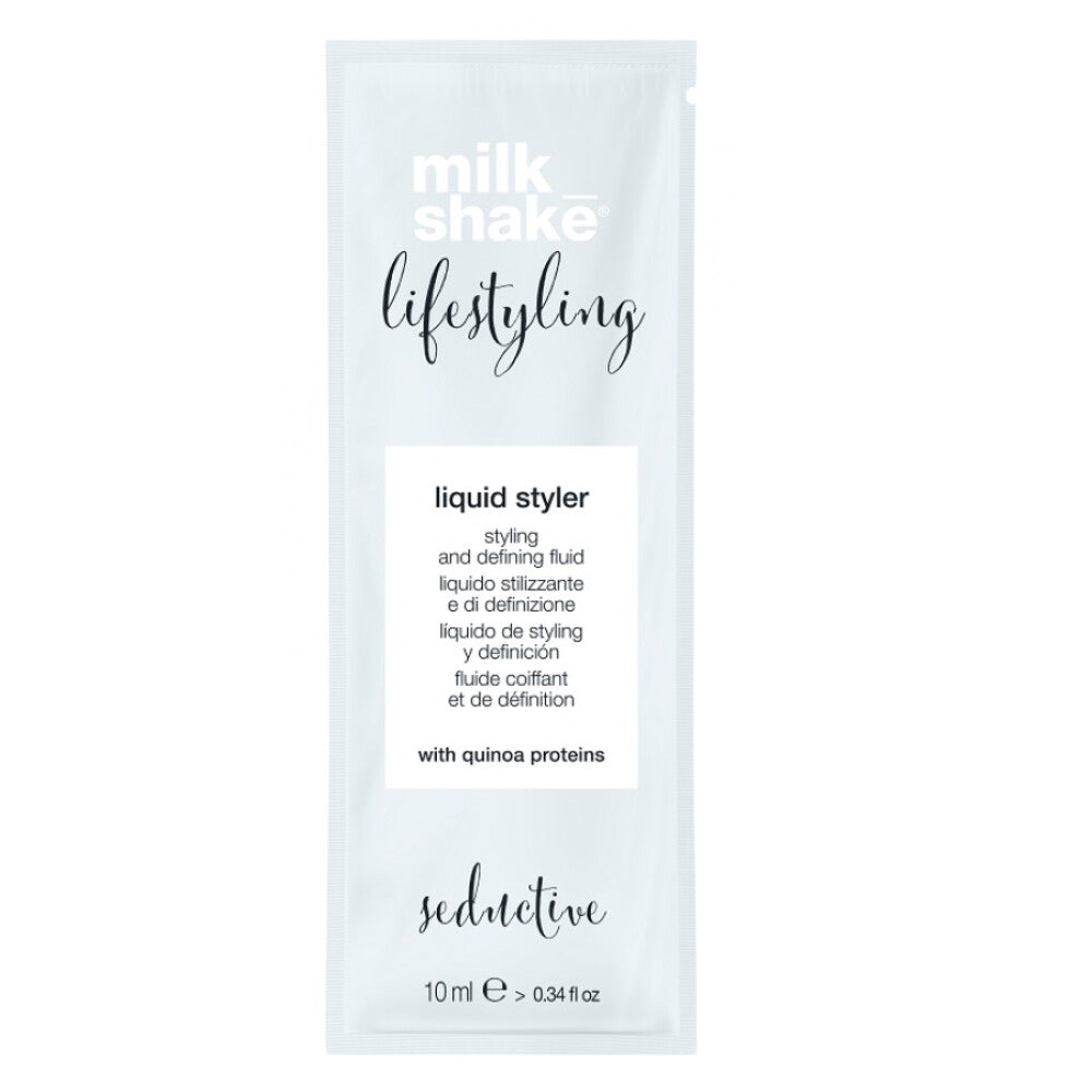 Milk Shake, Lifestyling Liquid Styler, Filtru UV, Loțiune de coafat, 10 ml