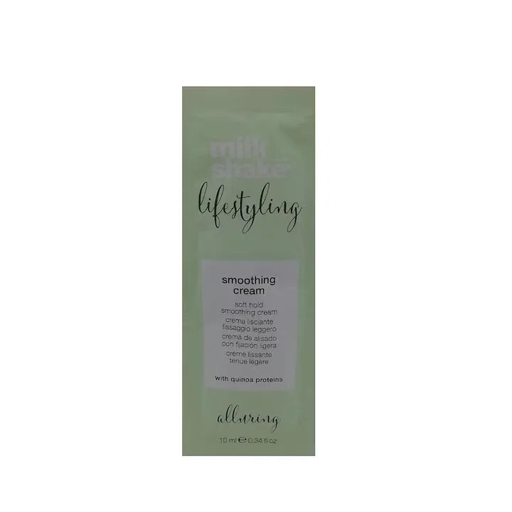 Milk Shake, Lifestyling Smoothing, Proteine de Quinoa, Cremă de coafat, Fixare ușoară, 10 ml *Mostră