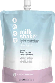 Milk Shake, Light Catcher, Fără amoniac, Cremă pentru deschiderea culorii părului, Iluminare, 250 g
