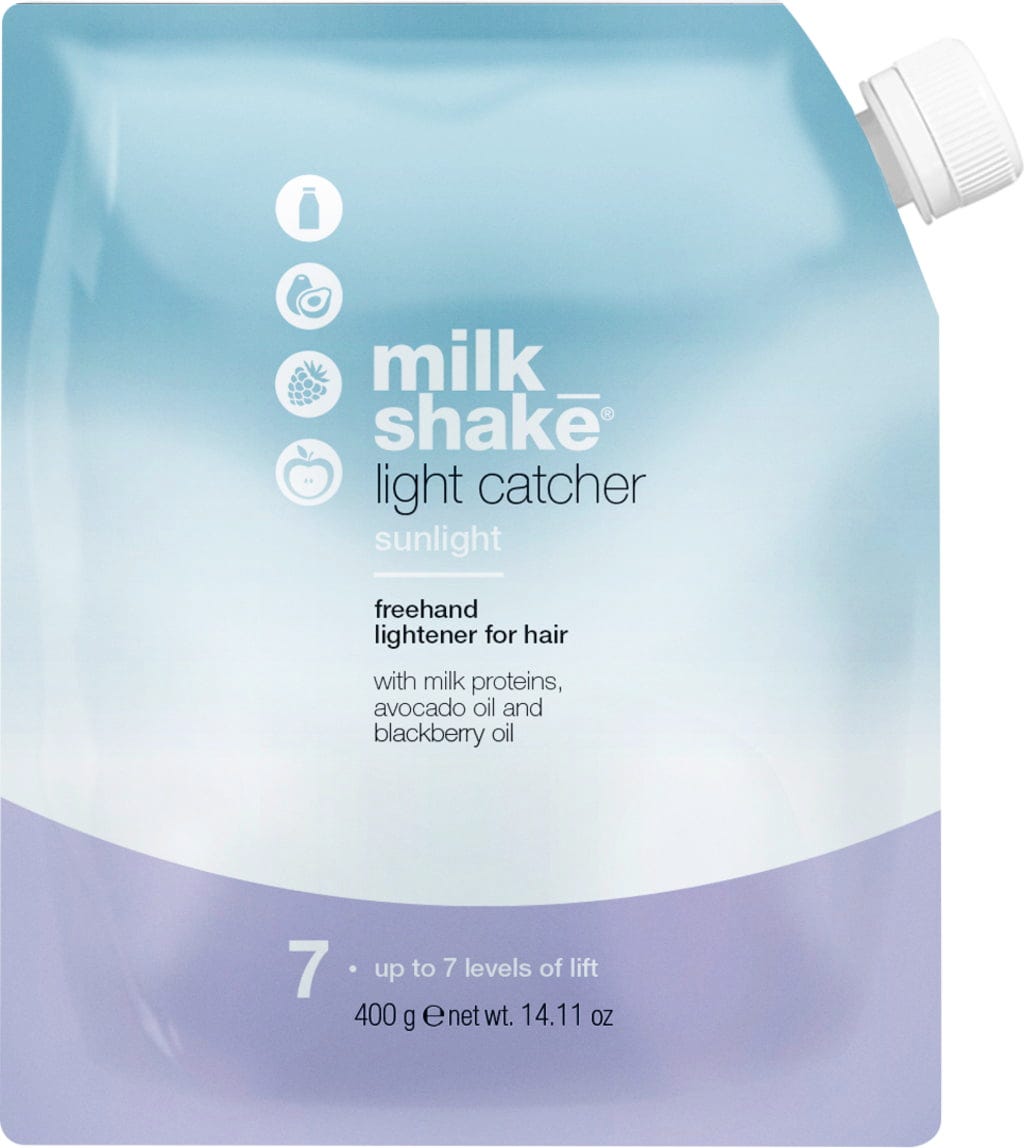 Milk Shake, Light Catcher, Up to 7 Levels of Lift, Pudră oxidantă pentru păr, 400 g