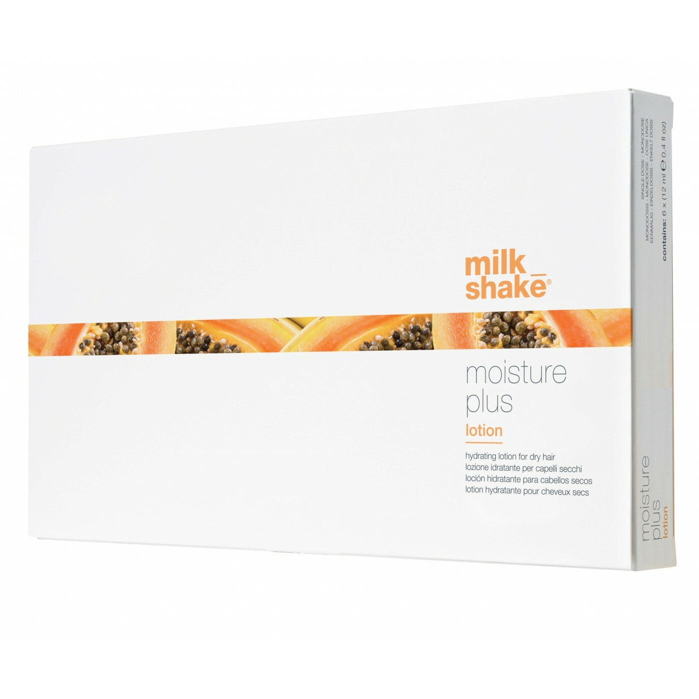 Set, Milk Shake, Moisture Plus, Fără parabeni, Tratament cu loțiune pentru păr, Pentru hidratare, 6 buc, 12 ml