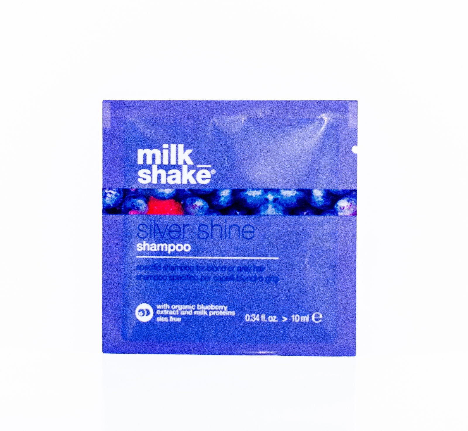 Milk Shake, Silver Shine, Șampon pentru păr, Pentru neutralizarea tonurilor galbene, 10 ml