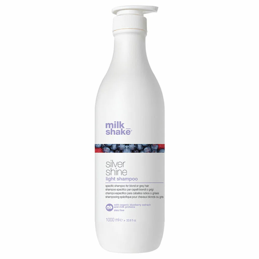 Milk Shake, Silver Shine Light, Fără sulfați, Șampon pentru păr, Pentru neutralizarea tonurilor galbene, 1000 ml