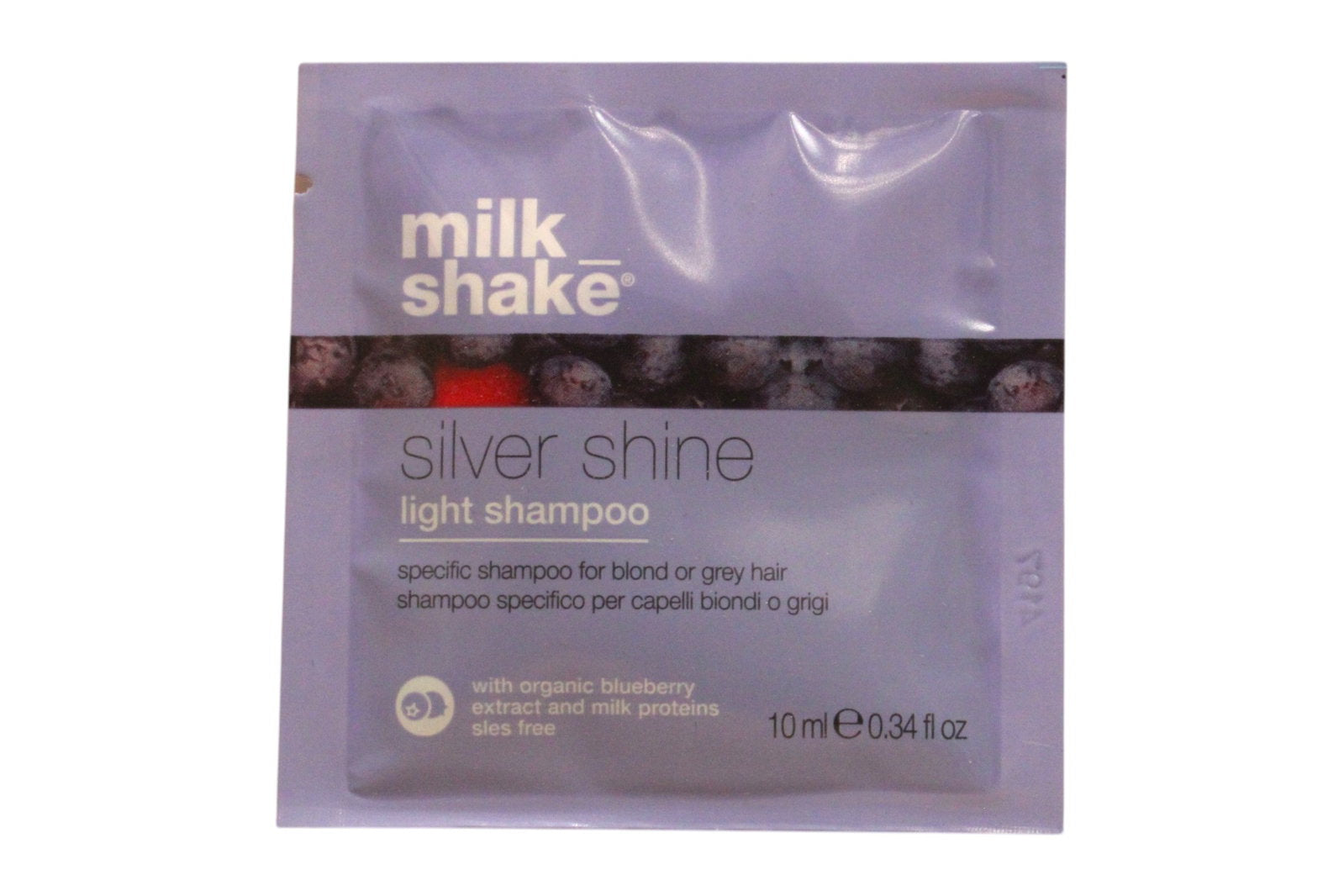 Milk Shake, Silver Shine Light, Fără sulfați, Șampon pentru păr, Pentru neutralizarea tonurilor galbene, 10 ml