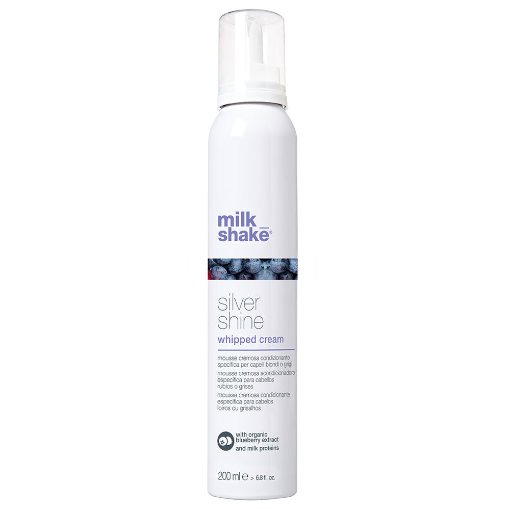 Milk Shake, Silver Shine Whipped Cream, Balsam de păr în spumă fără clătire, 200 ml