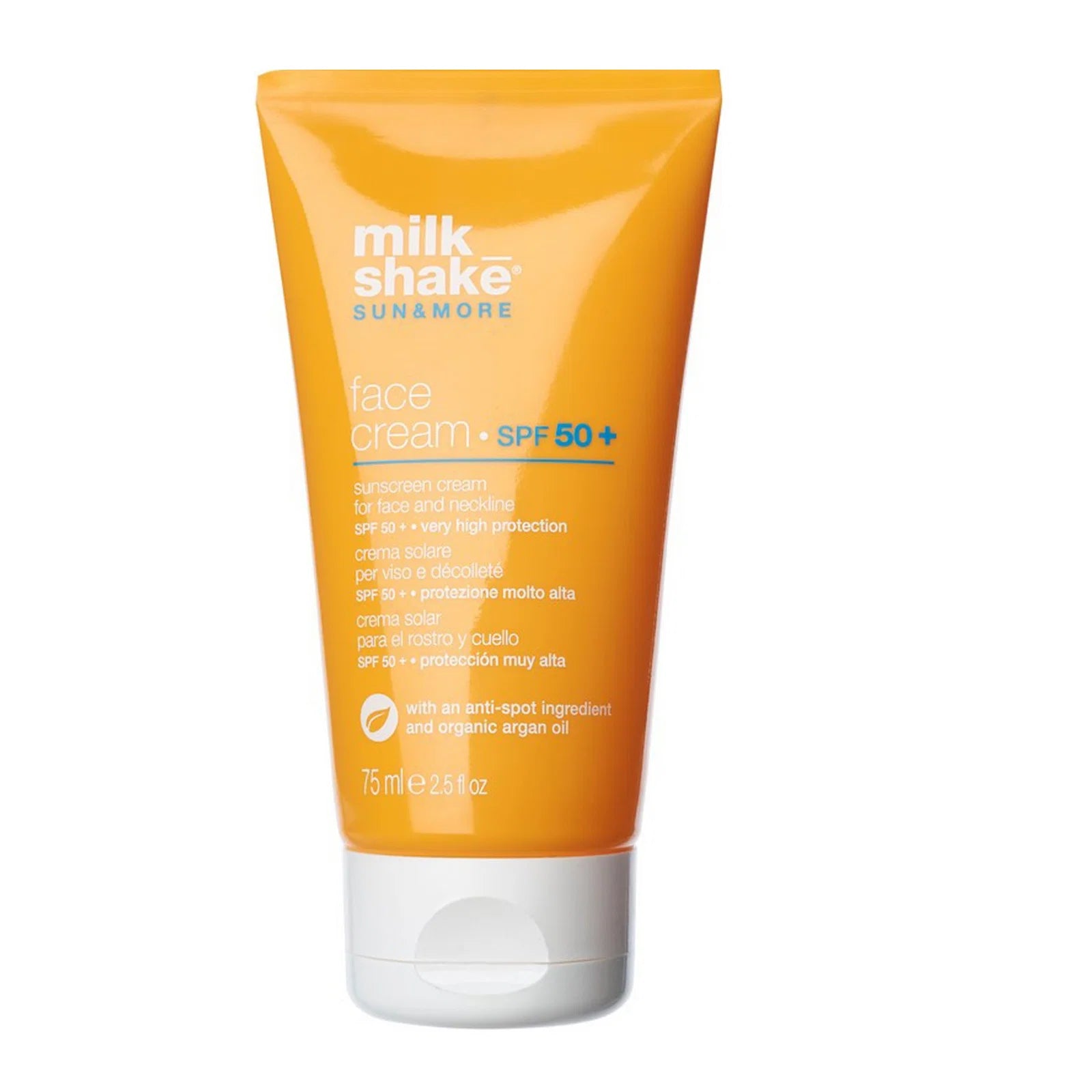 Milk Shake, Sun & More, Protecție solară, Zi, Smântână, Pentru față, SPF 50+, 75 ml